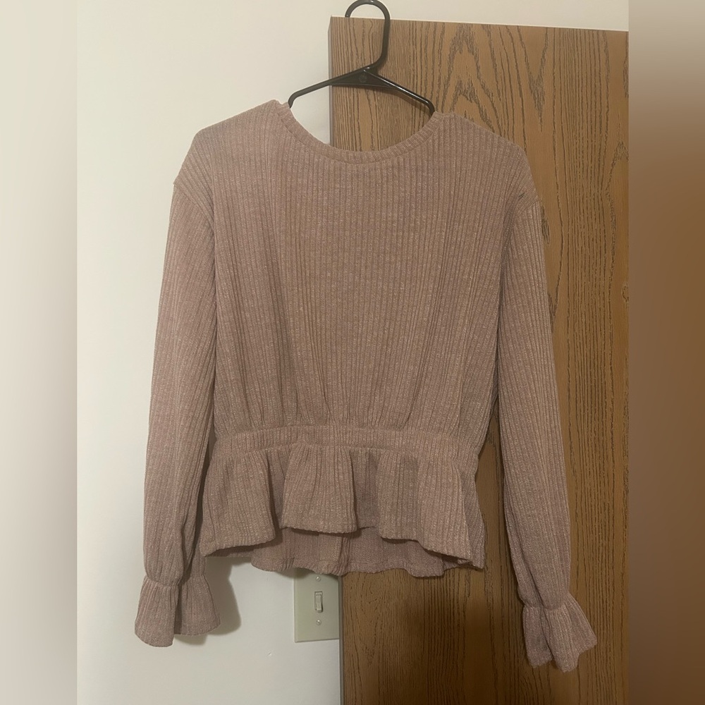 Tan blouse